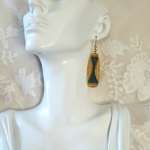 Edgar Berebi Enamel Vintage Earrings